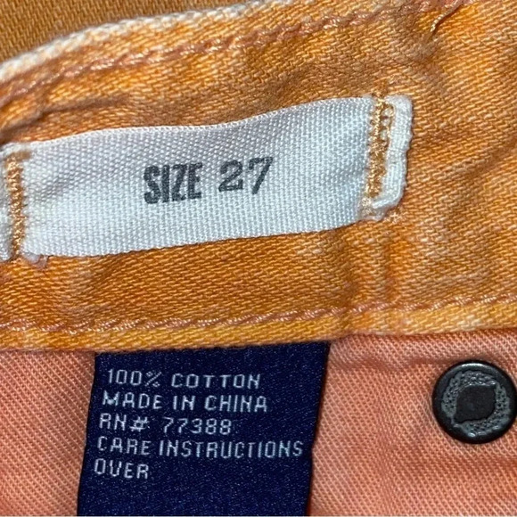 MADEWELL Boy Jeans Size 27 Dream Cycle Orange Very Pretty - Picture 11 of 11